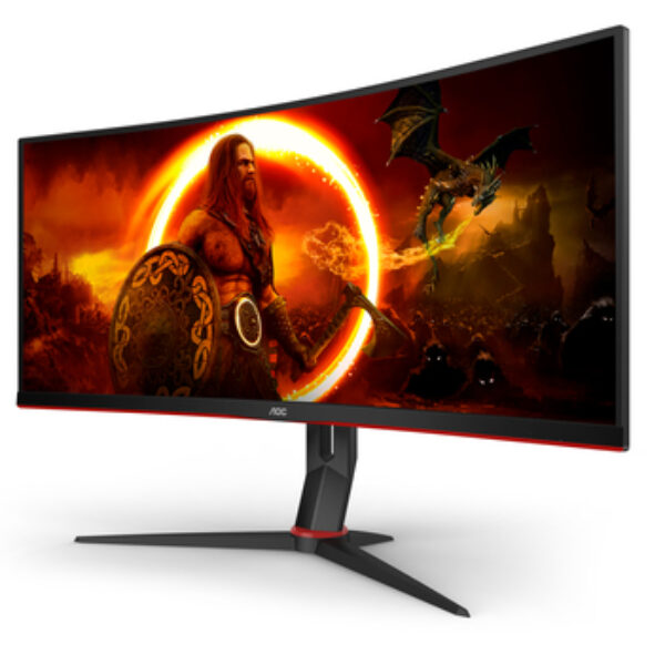 AOC G2 CU34G2XP monitor komputerowy 86,4 cm (34") 3440 x 1440 px UltraWide Quad HD LED Czarny, Czerwony