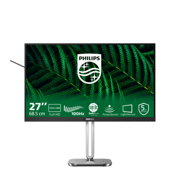 Philips 5000 series 27B2G5200/00 monitor komputerowy 68,6 cm (27") 1920 x 1080 px Full HD LCD Antracyt