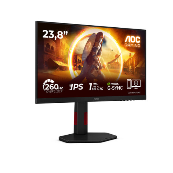 AOC G4 24G4ZR monitor komputerowy 60,5 cm (23.8") 1920 x 1080 px Full HD LED Czarny, Czerwony