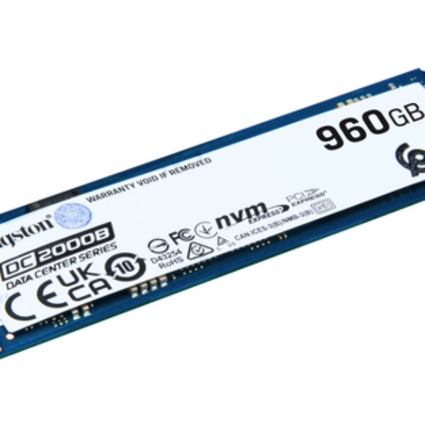 Kingston Technology DC2000B 960 GB M.2 PCI Express 4.0 NVMe 3D TLC