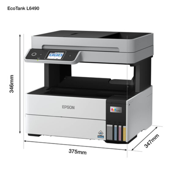 Epson EcoTank L6490 Atramentowa A4 4800 x 1200 DPI 37 stron/min Wi-Fi