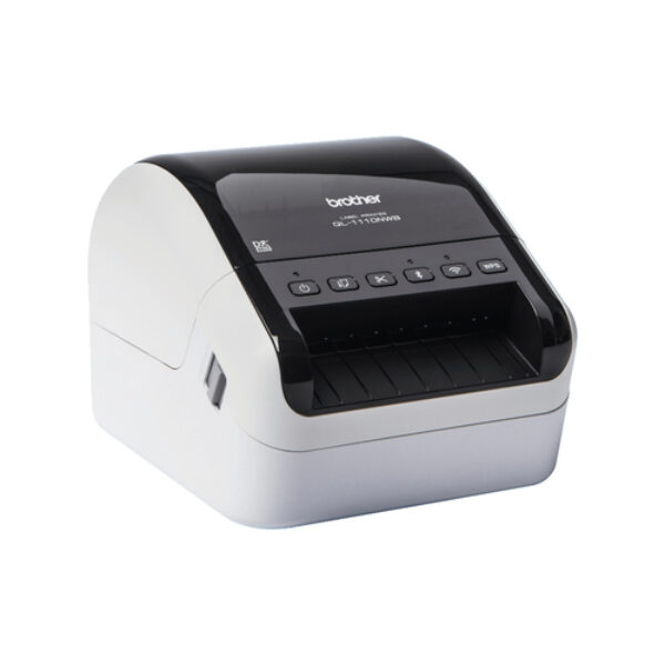 Brother QL-1110NWB drukarka etykiet bezpośrednio termiczny 300 x 300 DPI 110 mm/s Przewodowy i Bezprzewodowy Przewodowa sieć LAN DK Wi-Fi Bluetooth