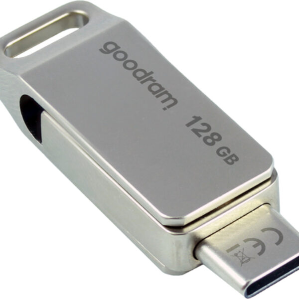 Goodram ODA3 pamięć USB 128 GB USB Type-A / USB Type-C 3.2 Gen 1 (3.1 Gen 1) Srebrny