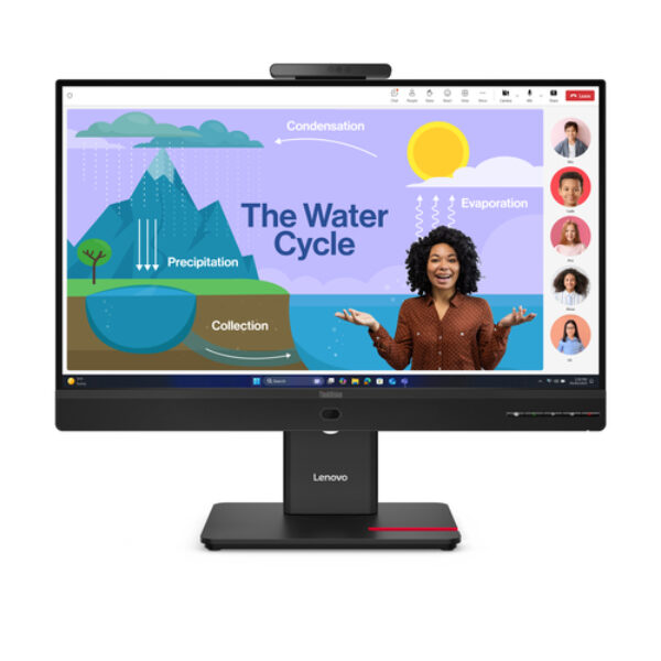 Lenovo ThinkVision T24D-4v monitor komputerowy 60,5 cm (23.8") 1920 x 1080 px Full HD LED Czarny