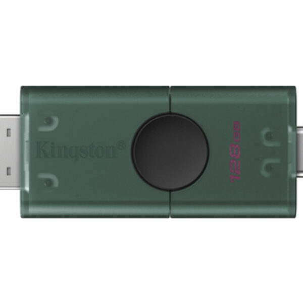 Kingston Technology DataTraveler DuoG2 pamięć USB 128 GB USB Type-A / USB Type-C 3.2 Gen 1 (3.1 Gen 1) Czarny, Zielony