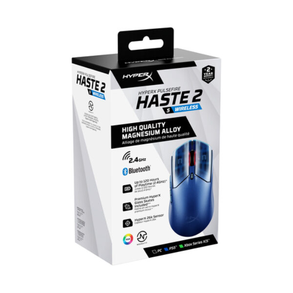 HyperX Bezprzewodowa mysz dla graczy Pulsefire Haste 2 S Navy