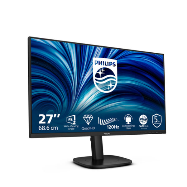 Philips 27B2N3500J/00 monitor komputerowy 68,6 cm (27") 2560 x 1440 px 2K LCD Czarny