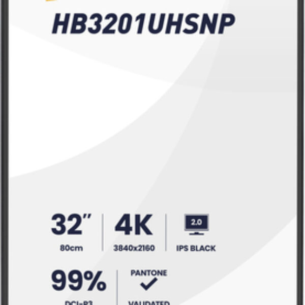 iiyama ProGraphic HB3201UHSNP-B1 monitor komputerowy 80 cm (31.5") 3840 x 2160 px Czarny