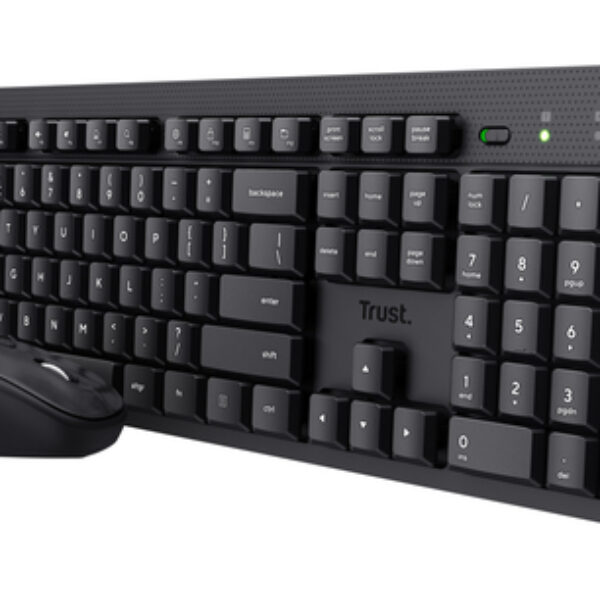 Trust Ody II klawiatura Dołączona myszka Uniwersalne RF Wireless QWERTY US English Czarny