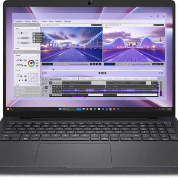 DELL Pro Max 16 MC16250 Intel Core Ultra 7 265H Mobilna stacja robocza 40,6 cm (16") Full HD+ 32 GB DDR5-SDRAM 1 TB SSD NVIDIA RTX PRO 1000 Blackwell Wi-Fi 7 (802.11be) Windows 11 Pro Angielski Czarny