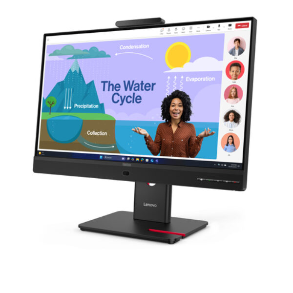 Lenovo ThinkVision T24D-4v monitor komputerowy 60,5 cm (23.8") 1920 x 1080 px Full HD LED Czarny