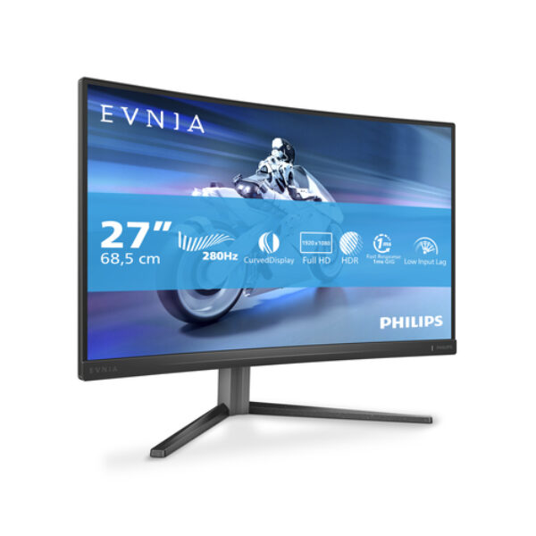 Philips Evnia 5000 27M2C5200W/00 monitor komputerowy 68,6 cm (27") 1920 x 1080 px Full HD LCD Szary