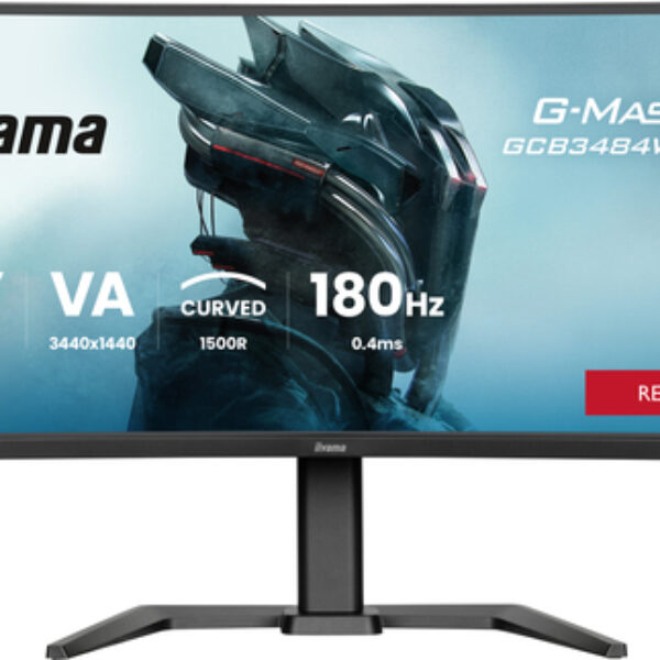 iiyama G-MASTER GCB3484WQSU-B1 monitor komputerowy 86,4 cm (34") 3440 x 1440 px UltraWide Quad HD LED Czarny