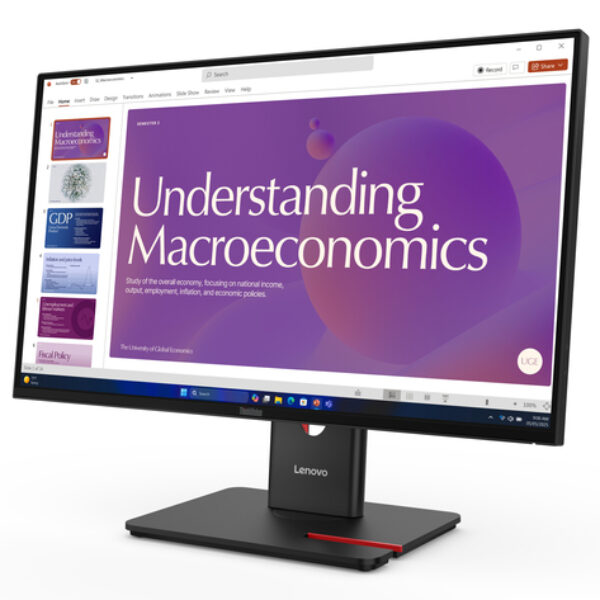 Lenovo ThinkVision T24D-40 monitor komputerowy 60,5 cm (23.8") 1920 x 1080 px Full HD LCD Czarny