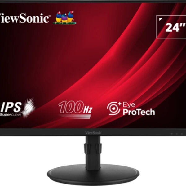 Viewsonic VA VA2408-HDJ monitor komputerowy 61 cm (24") 1920 x 1080 px Full HD LED Czarny