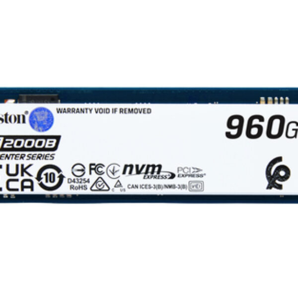 Kingston Technology DC2000B 960 GB M.2 PCI Express 4.0 NVMe 3D TLC
