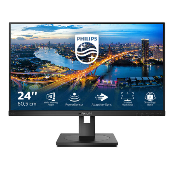 Philips B Line 242B1/00 monitor komputerowy 60,5 cm (23.8") 1920 x 1080 px Full HD LED Czarny