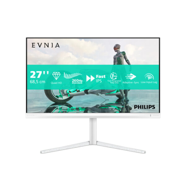 Philips Evnia 27M2N3501PA/00 monitor komputerowy 68,6 cm (27") 2560 x 1440 px Quad HD LCD Biały