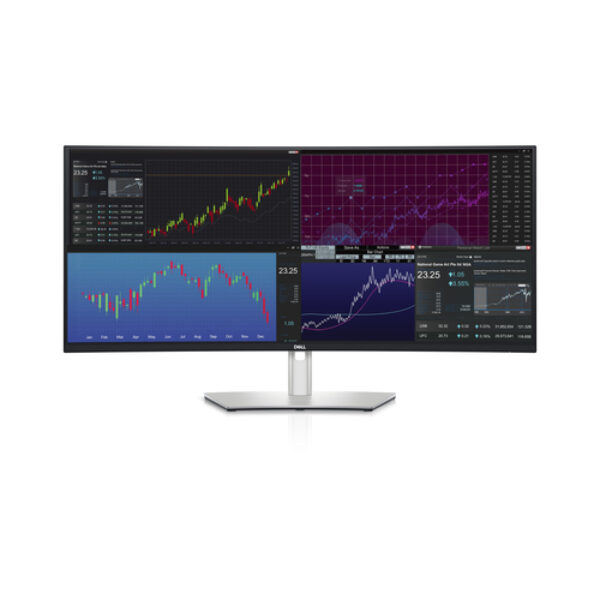 DELL UltraSharp U3824DW monitor komputerowy 95,2 cm (37.5") 3840 x 1600 px Wide Quad HD+ LCD Czarny, Srebrny