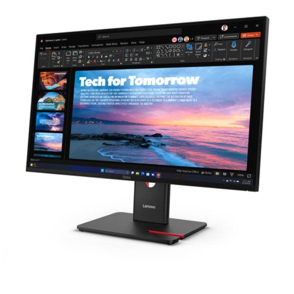 Lenovo ThinkVision T27QD-40 monitor komputerowy 68,6 cm (27") 2560 x 1440 px Wide Quad HD LED Czarny