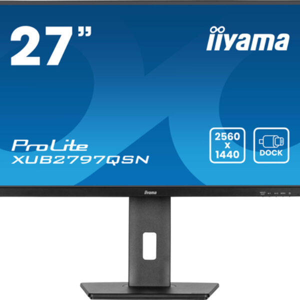 iiyama ProLite XUB2797QSN-B2 monitor komputerowy 68,6 cm (27") 2560 x 1440 px Quad HD LED Czarny