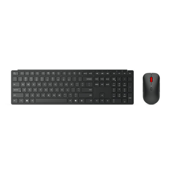 Lenovo 4X31S04810 klawiatura Dołączona myszka Biuro RF Wireless + Bluetooth US English Czarny