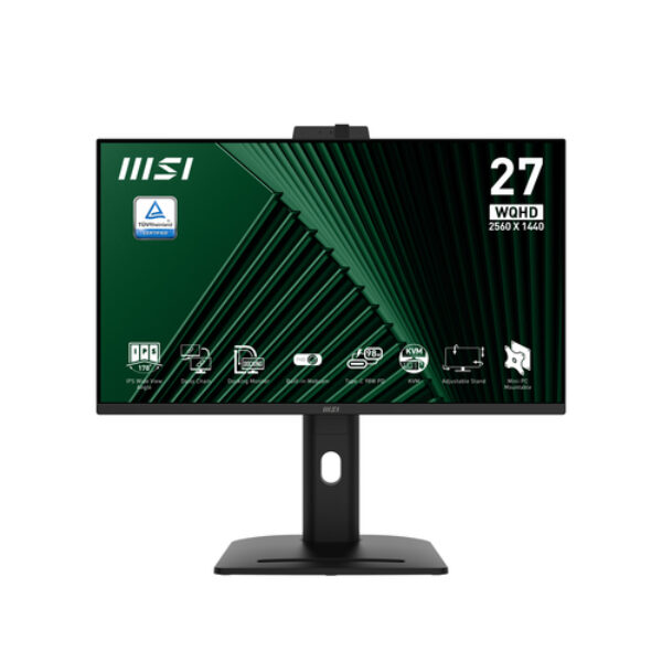 MSI Pro MP275QPDG monitor komputerowy 68,6 cm (27") 2560 x 1440 px Wide Quad HD LCD Czarny