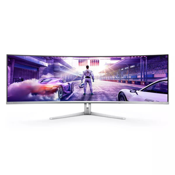 Philips Evnia 8000 49M2C8900L/00 monitor komputerowy 124,2 cm (48.9") 5120 x 1440 px Dual QHD QD-OLED Biały