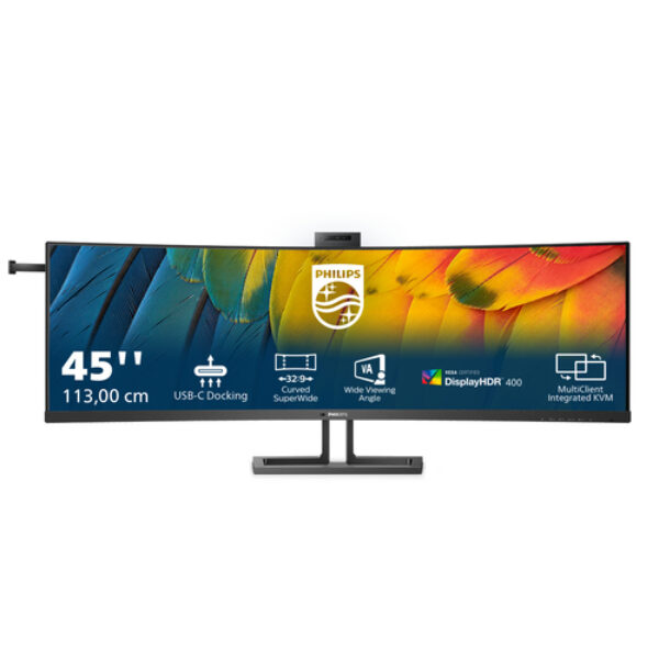 Philips 6000 series 45B1U6900CH/00 monitor komputerowy 113 cm (44.5") 5120 x 1440 px UltraWide Dual Quad HD LED Czarny