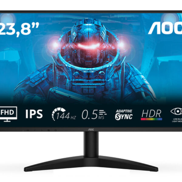 AOC B3 24B36X monitor komputerowy 60,5 cm (23.8") 1920 x 1080 px Full HD LED Czarny