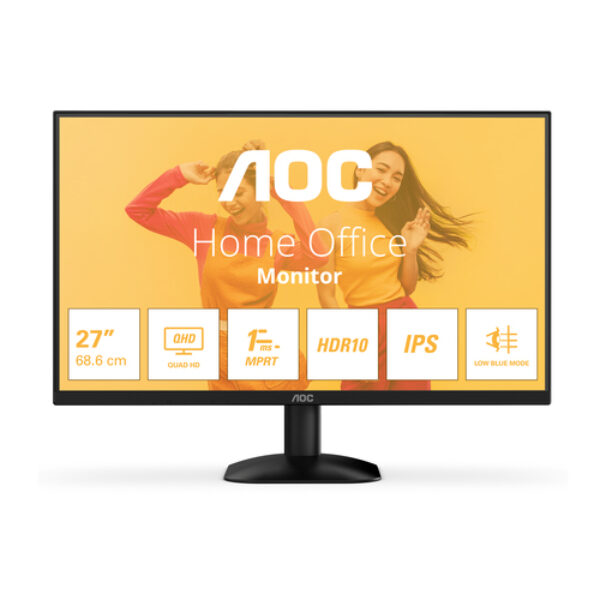 AOC B3 Q27B35E monitor komputerowy 68,6 cm (27") 2560 x 1440 px Quad HD LED Czarny