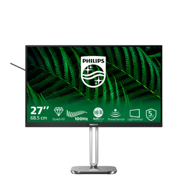 Philips 5000 series 27B2G5500/00 monitor komputerowy 68,6 cm (27") 2560 x 1440 px Quad HD LCD Antracyt