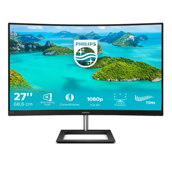 Philips E Line 272E1CA/00 monitor komputerowy 68,6 cm (27") 1920 x 1080 px Full HD LCD Czarny