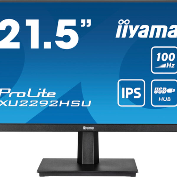 iiyama ProLite XU2292HSU-B6 monitor komputerowy 54,6 cm (21.5") 1920 x 1080 px Full HD LED Czarny