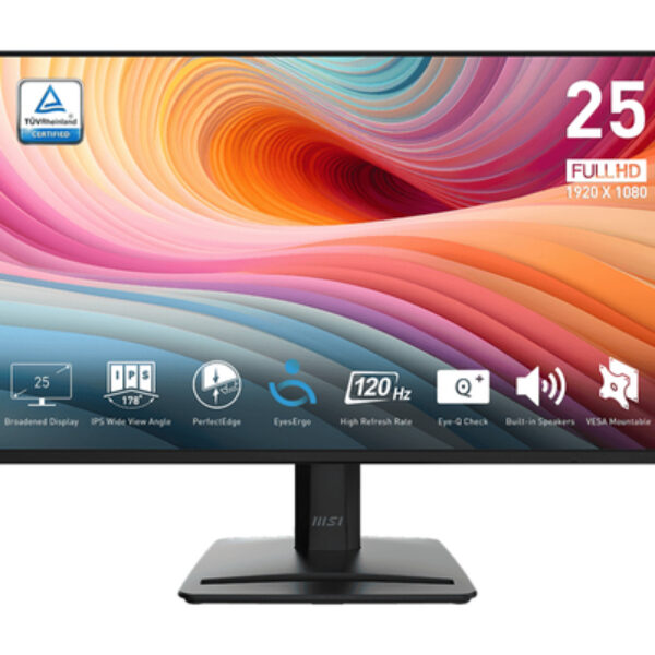 MSI Pro MP252 E2 monitor komputerowy 62,2 cm (24.5") 1920 x 1080 px Full HD LED Czarny
