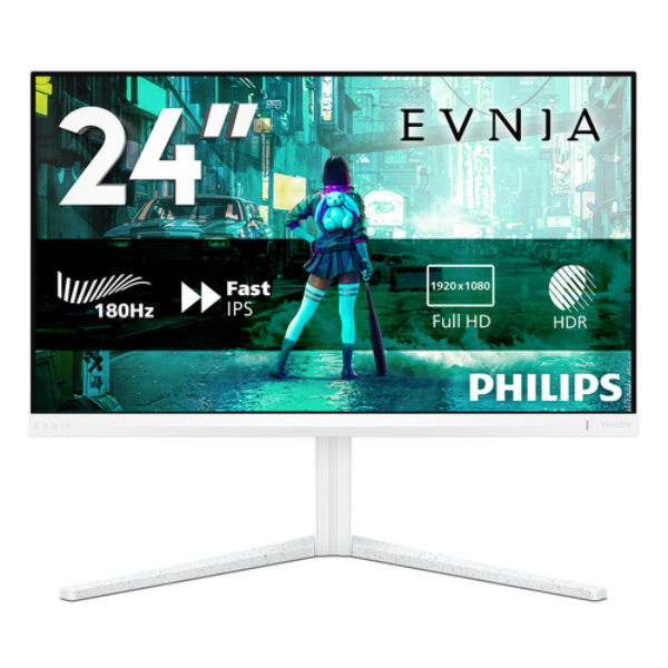 Philips Evnia 24M2N3201A/00 monitor komputerowy 60,5 cm (23.8") 1920 x 1080 px Full HD LCD Biały