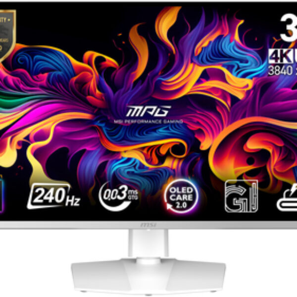MSI MPG 321URXW QD-OLED monitor komputerowy 80 cm (31.5") 3840 x 2160 px 4K Ultra HD Biały