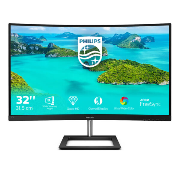 Philips E Line 325E1C/00 monitor komputerowy 80 cm (31.5") 2560 x 1440 px Quad HD LCD Czarny