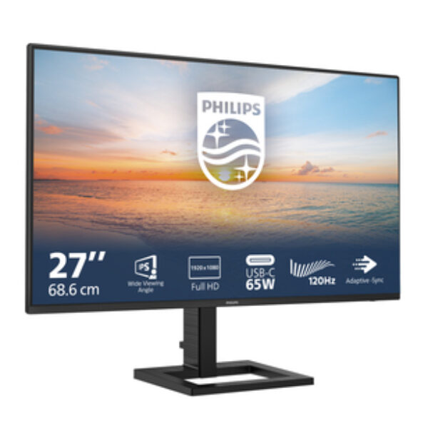 Philips 1000 series 27E1N1300AE/00 monitor komputerowy 68,6 cm (27") 1920 x 1080 px Full HD LCD Czarny