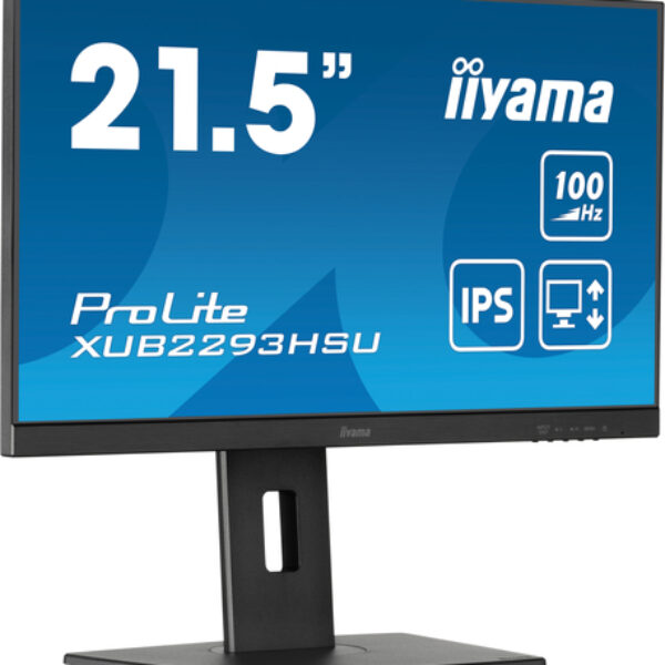 iiyama ProLite XUB2293HSU-B7 monitor komputerowy 54,6 cm (21.5") 1920 x 1080 px Full HD LED Czarny