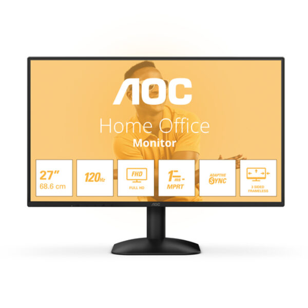 AOC B3 27B31H monitor komputerowy 68,6 cm (27") 1920 x 1080 px Full HD Czarny