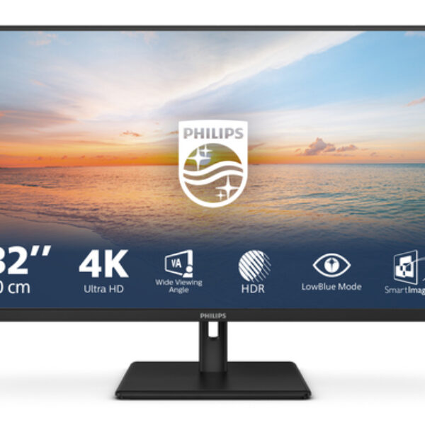 Philips 1000 series 32E1N1800LA/00 monitor komputerowy 80 cm (31.5") 3840 x 2160 px 4K Ultra HD LCD Czarny