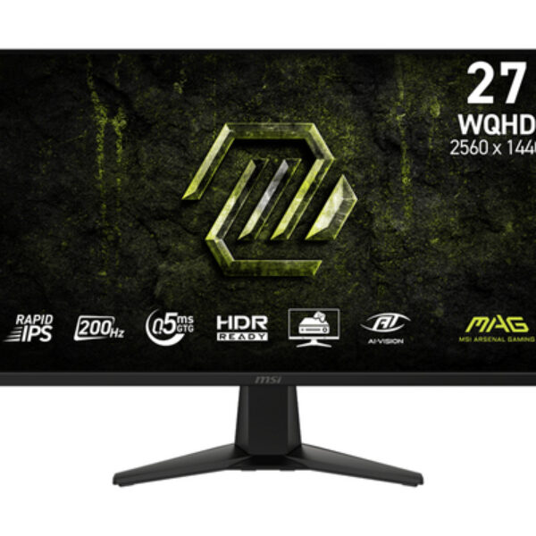MSI MAG 275QF E20 monitor komputerowy 68,6 cm (27") 2560 x 1440 px Wide Quad HD LCD Czarny
