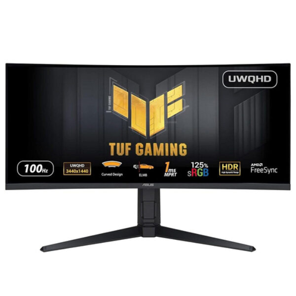 ASUS TUF Gaming VG34VQEL1A monitor komputerowy 86,4 cm (34") 3440 x 1440 px LED Czarny
