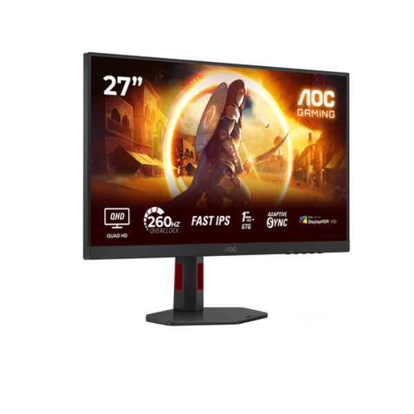 AOC G4 Q27G4ZR monitor komputerowy 68,6 cm (27") 2560 x 1440 px Quad HD LED Czarny, Czerwony