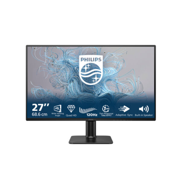 Philips 2000 series 27E2N2500/00 monitor komputerowy 68,6 cm (27") 2560 x 1440 px Quad HD LCD Czarny