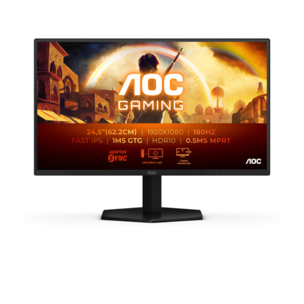 AOC G4 25G42E monitor komputerowy 62,2 cm (24.5") 1920 x 1080 px Full HD LED Czarny, Czerwony