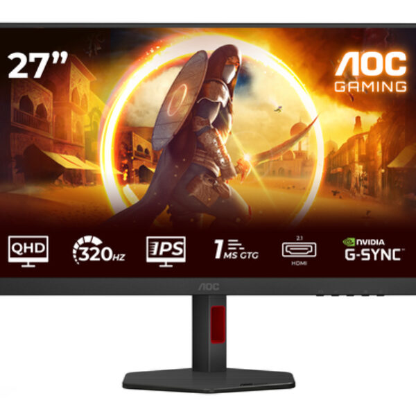 AOC G4 Q27G4SRU monitor komputerowy 68,6 cm (27") 2560 x 1440 px Quad HD LED Czarny, Czerwony