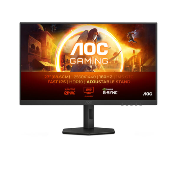 AOC G4 Q27G4XF monitor komputerowy 68,6 cm (27") 2560 x 1440 px Quad HD LED Czarny, Szary