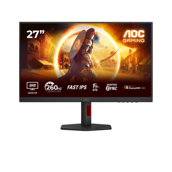 AOC G4 Q27G4ZR monitor komputerowy 68,6 cm (27") 2560 x 1440 px Quad HD LED Czarny, Czerwony